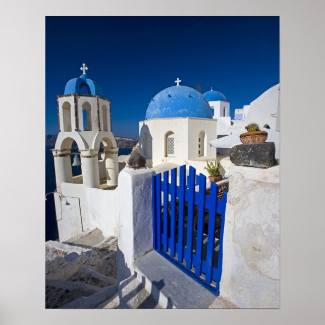Greece and Greek Island of Santorini town of Oia 3 Poster (Front)