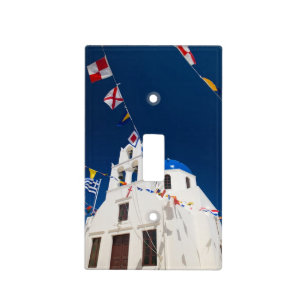 Greece and Greek Island of Santorini town of Oia 4 Light Switch Cover