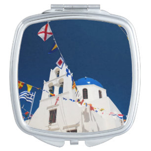 Greece and Greek Island of Santorini town of Oia 4 Makeup Mirror