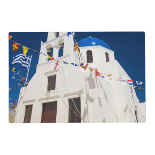 Greece and Greek Island of Santorini town of Oia 4 Placemat