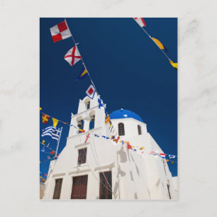 Greece and Greek Island of Santorini town of Oia 4 Postcard