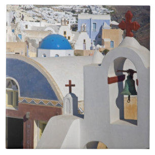 Greece and Greek Island of Santorini town of Oia 5 Tile
