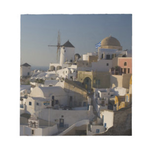 Greece and Greek Island of Santorini town of Oia Notepad