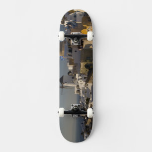 Greece and Greek Island of Santorini town of Oia Skateboard Deck