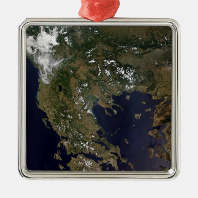 Greece and its surrounding countries metal ornament (Front)