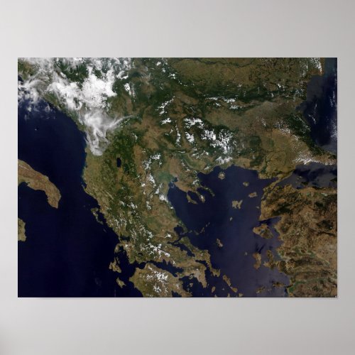 Greece and its surrounding countries poster