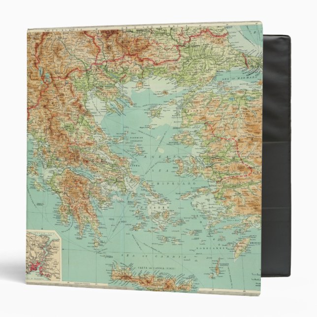 Greece and the Aegean 3 Ring Binder (Front/Inside)