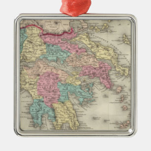 Greece And The Ionian Republic Metal Ornament