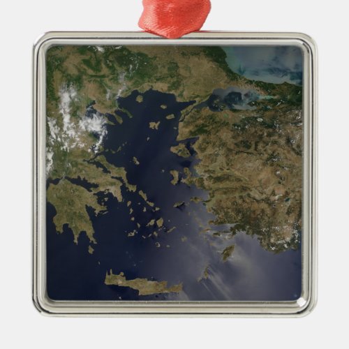 Greece and Turkey Metal Ornament