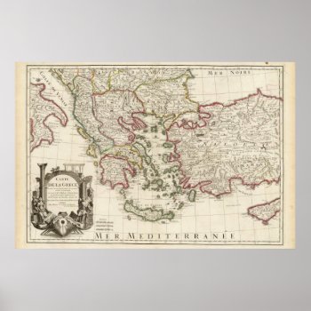 Greece And Turkey Poster by davidrumsey at Zazzle