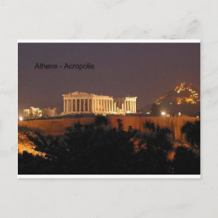 Greece - Athens - Acropolis (by St.K) Postcard