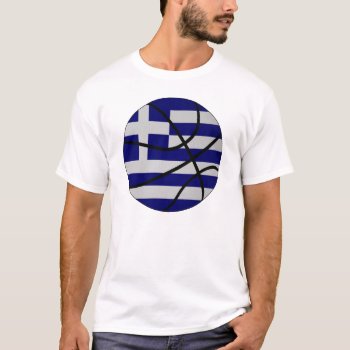 Greece Basketball T-shirt by InternationalSports at Zazzle