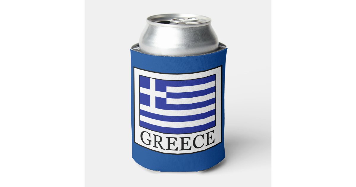Greece Can Cooler Zazzle