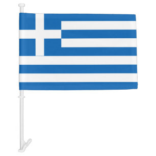 Greece Car Flag