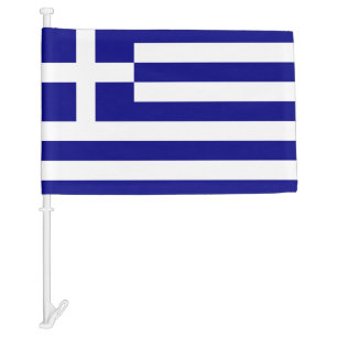 Greece Car Flag