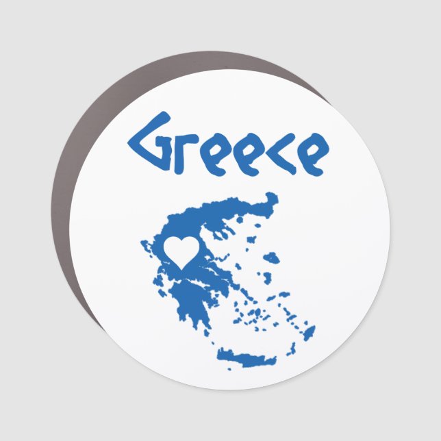 Greece Car Magnet (Front)