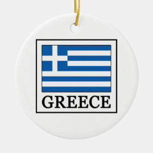 Greece Ceramic Ornament