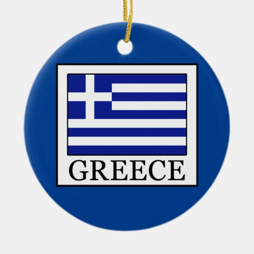 Greece Ceramic Ornament