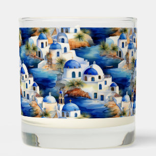 Greece Cityscape Scented Jar Candle