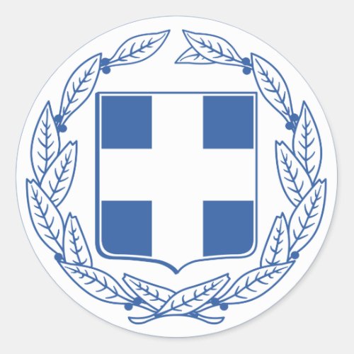Greece Coat of arms GR Classic Round Sticker