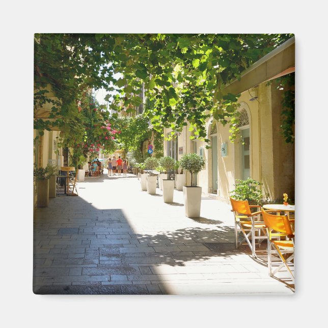 Greece Corfu Street, Magnet (Front)