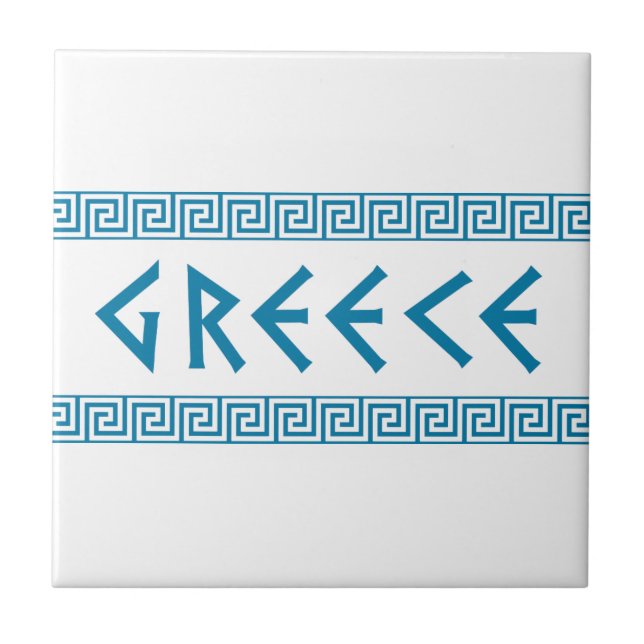 greece country nation text name symbol greek trave ceramic tile (Front)