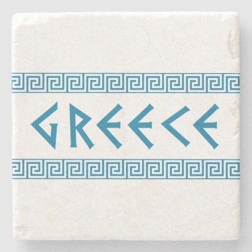 greece country nation text name symbol greek trave stone coaster