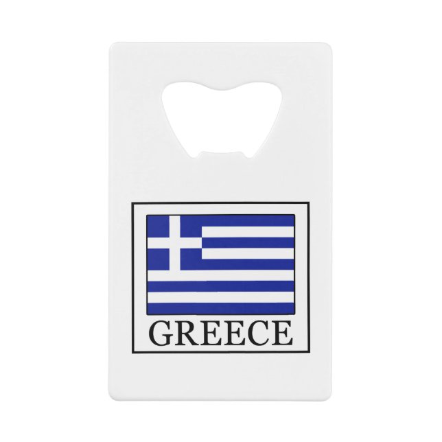 Greece Credit Card Bottle Opener (Front)