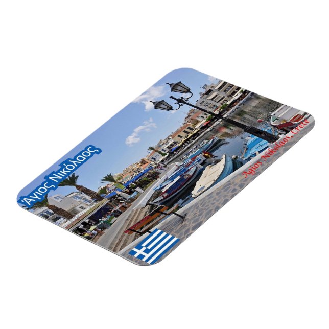 Greece - Crete - Agios Nikolaos - Magnet (Left Side)
