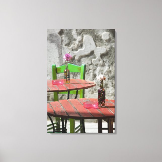 GREECE, CRETE, Hania Province, Hania: Colorful 2 Canvas Print (Front)