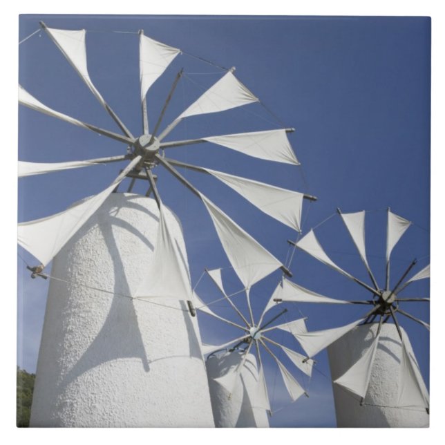 GREECE, CRETE, Iraklio Province, Ano Kera: 2 Ceramic Tile (Front)