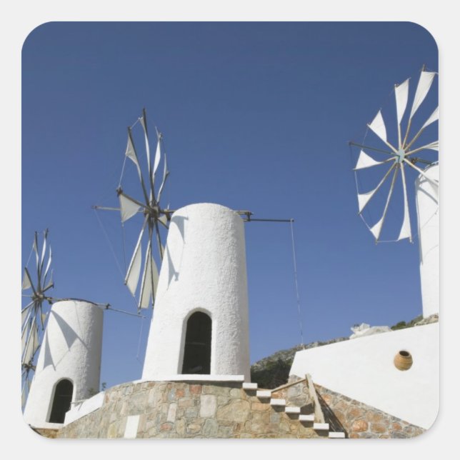 GREECE, CRETE, Iraklio Province, Ano Kera: Square Sticker (Front)