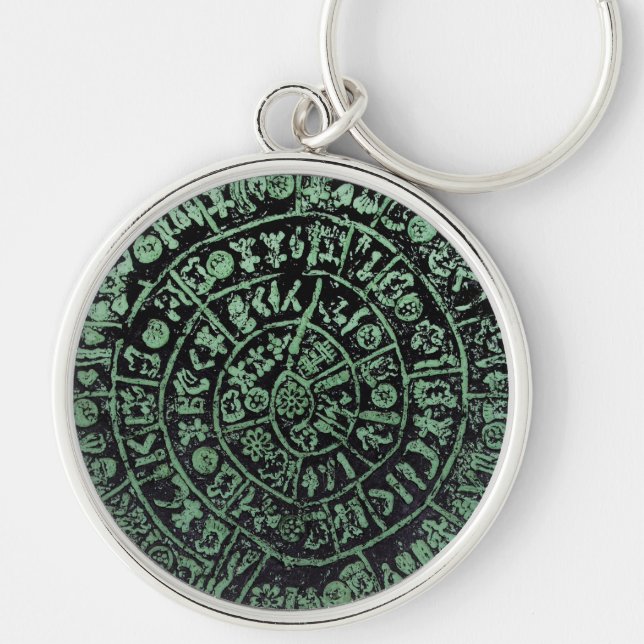 Greece Crete Phaistos ancient disk history code Mi Keychain (Front)
