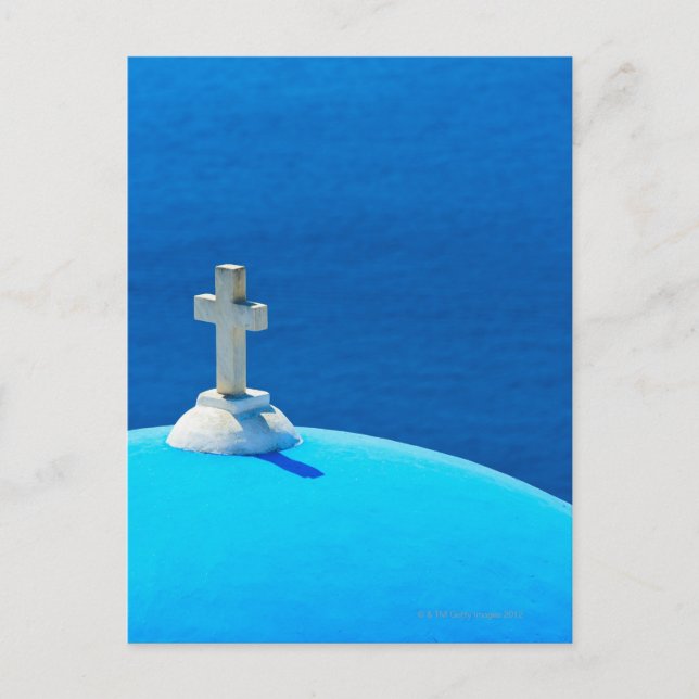 Greece, Cyclades Islands, Santorini, Oia, Church Postcard (Front)