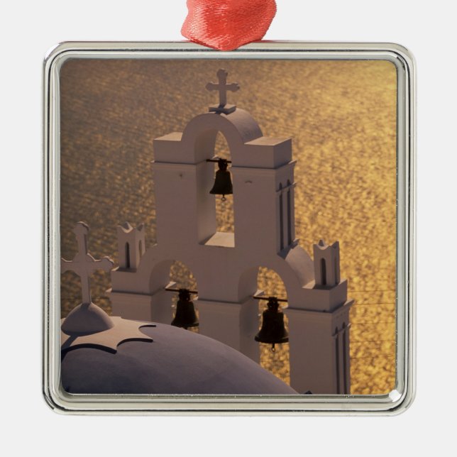 Greece, Cyclades Islands, Santorini, Thira, Metal Ornament (Front)