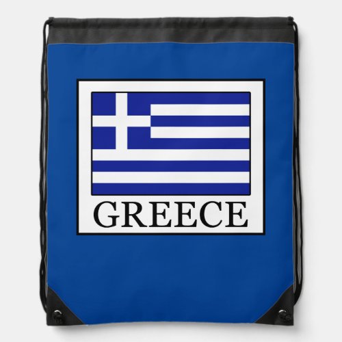 Greece Drawstring Bag