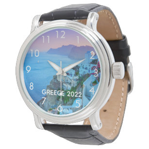 Greece Europe travel vacation custom text Watch