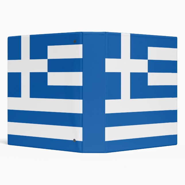 Greece flag  3 ring binder (Background)