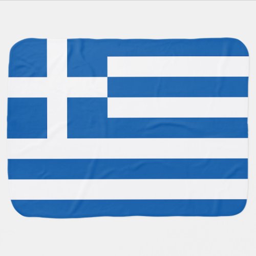 Greece Flag Baby Blanket