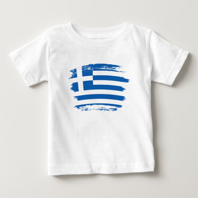 Greece flag baby T-Shirt (Front)
