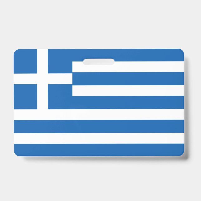 Greece Flag Badge (Front)
