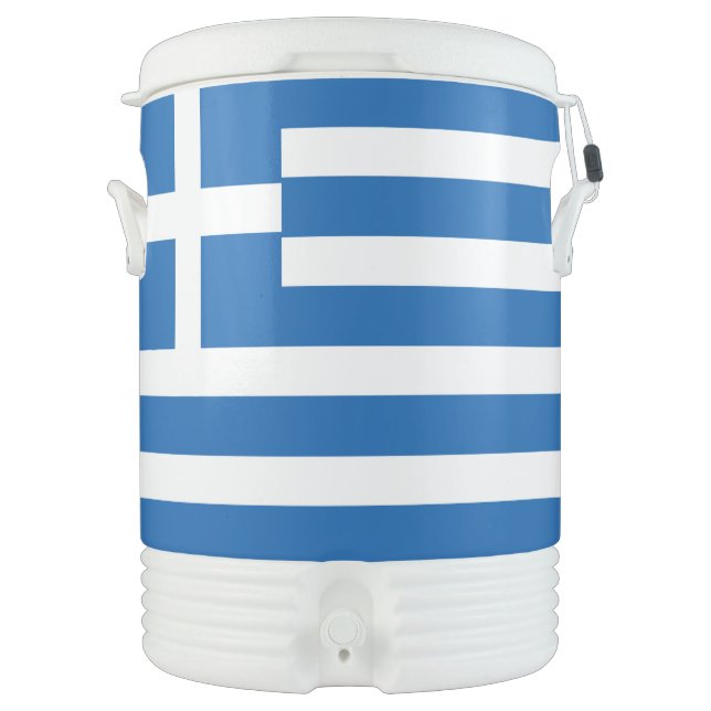 Greece Flag Beverage Cooler (Front)