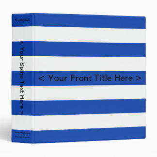 Greece Flag Binder