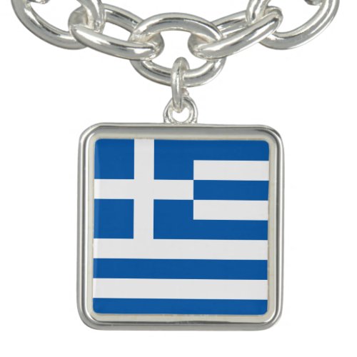 Greece Flag Bracelet