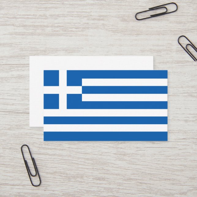 Greece flag business card (Front/Back In Situ)