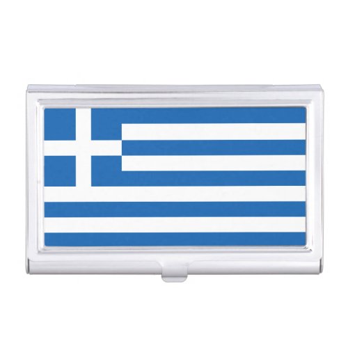 Greece Flag Business Card Case