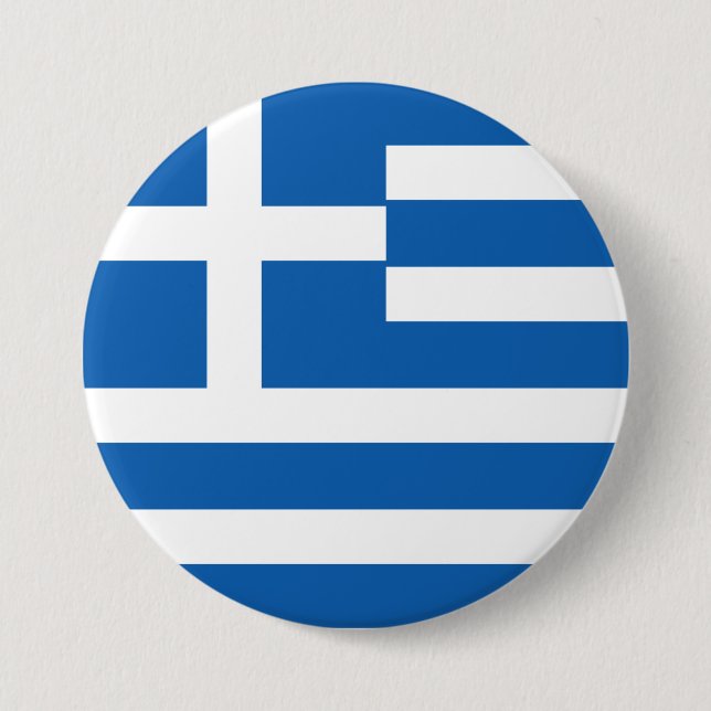 Greece Flag Button (Front)