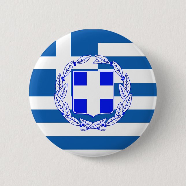 Greece flag button (Front)
