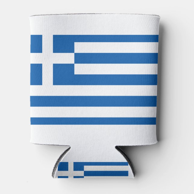 Greece Flag Can Cooler (Front)