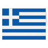 Greece Flag Card (Front Horizontal)